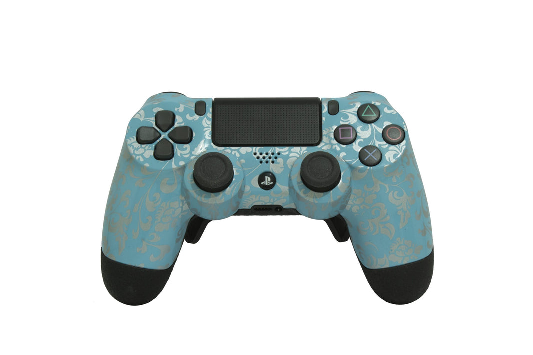 Controle Ps4 Floral Cyan Casual controle sem paddles Stelf