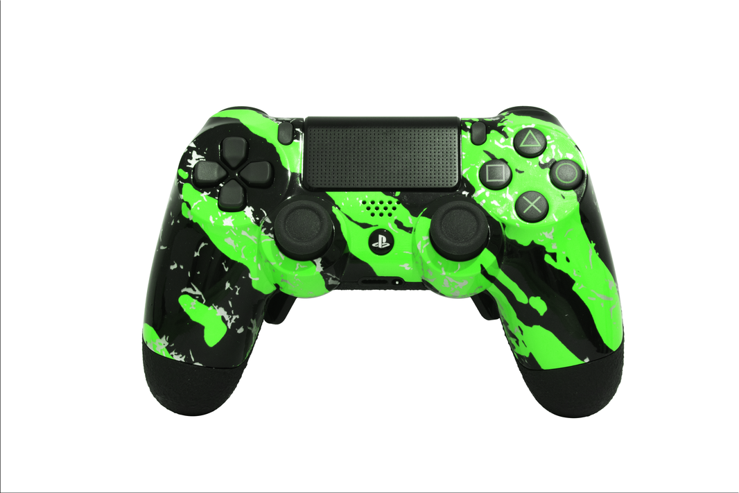 Controle Ps4 com Grip Abstract Green Stelf