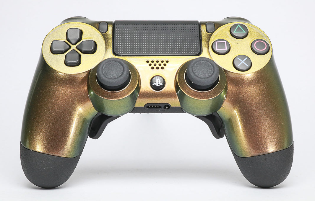 Controle Ps4 Green Gold Casual controle sem paddles Stelf