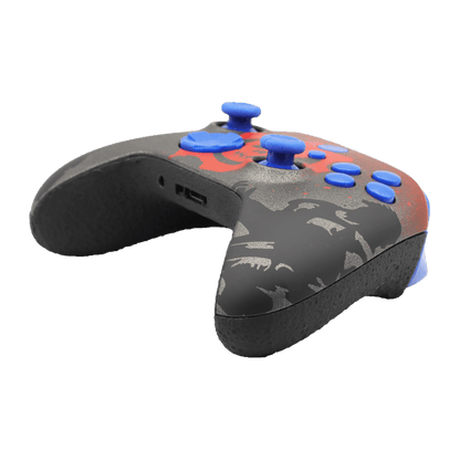 Controle Xbox Series com Grip Gears of War Botões Azuis Stelf