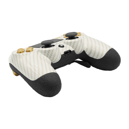Controle Ps4 com Grip White Gold Stelf