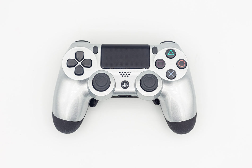 Controle Ps4 Silver Gloss Casual controle sem paddles Stelf