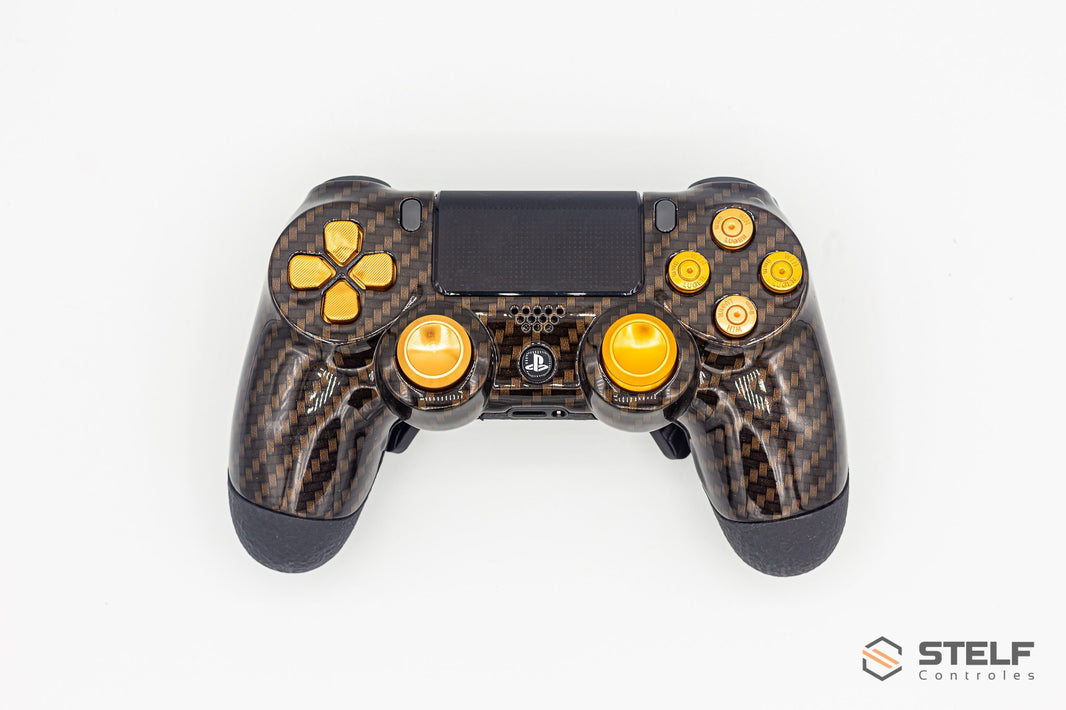 Controle Ps4 com Grip Limited Gold Copper Stelf