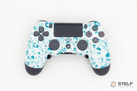 Controle Ps4 White Bubbles Casual controle sem paddles Stelf
