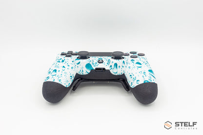Controle Ps4 com Grip White Bubbles Stelf