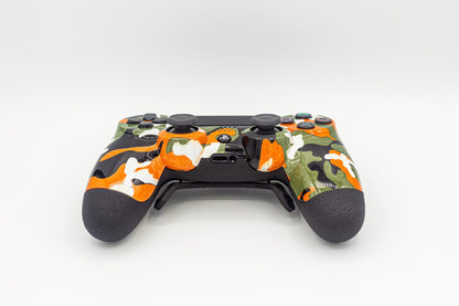 Controle Ps4 com Grip Orange Camoo Stelf