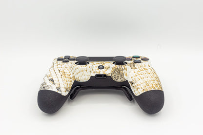 Controle Ps4 com Grip White Snake Camoo Stelf