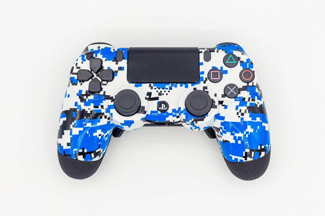 Controle Ps4 Modern Blue Camoo Casual controle sem paddles Stelf