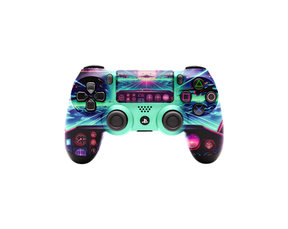 Controle Ps4 com Grip Plane Retrowave Stelf