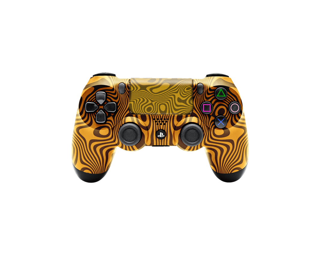 Controle Ps4 Damasco Gold com grip