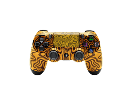 Controle Ps4 Damasco Gold com grip