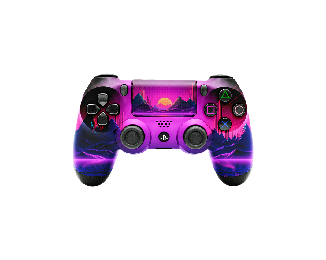 Controle Ps4 com Grip Retrowave Stelf
