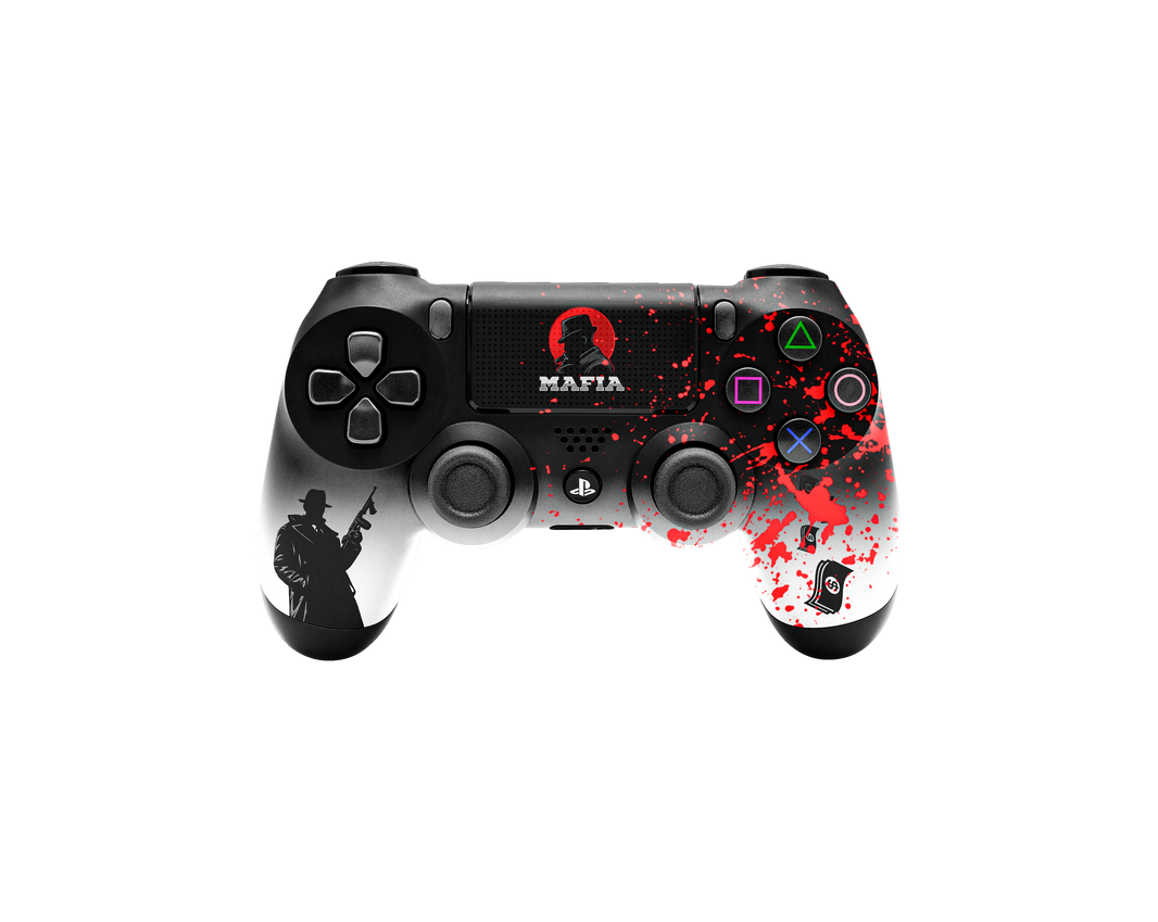 Controle Stelf Ps4 com Grip Máfia black Stelf (2 paddles)
