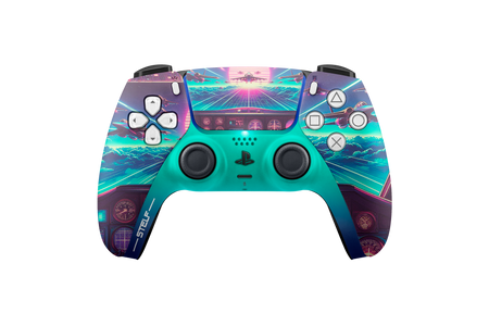Controle Ps5 com Grip Plane Retrowave Elite Stelf