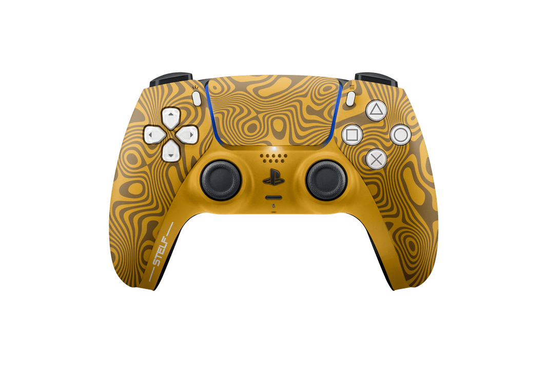 Controle Ps5 Damasco Gold com Grip Stelf