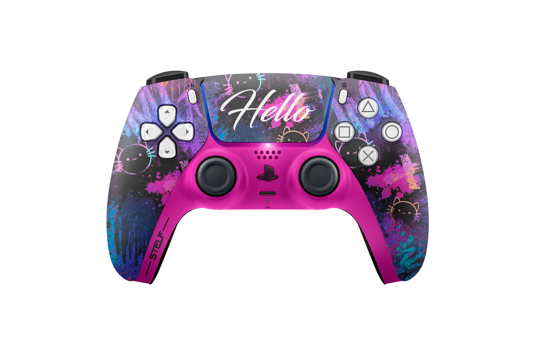 Controle Ps5 Hello com Grip Stelf Elite Stelf