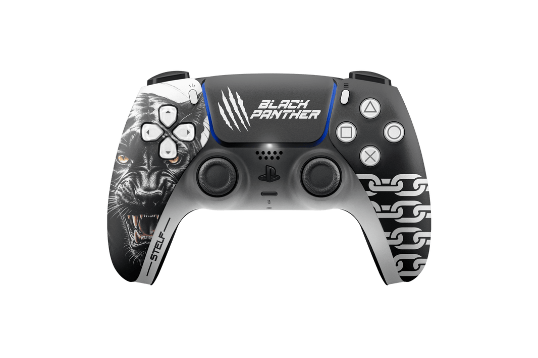 Controle Ps5 com Grip Black Panther Stelf