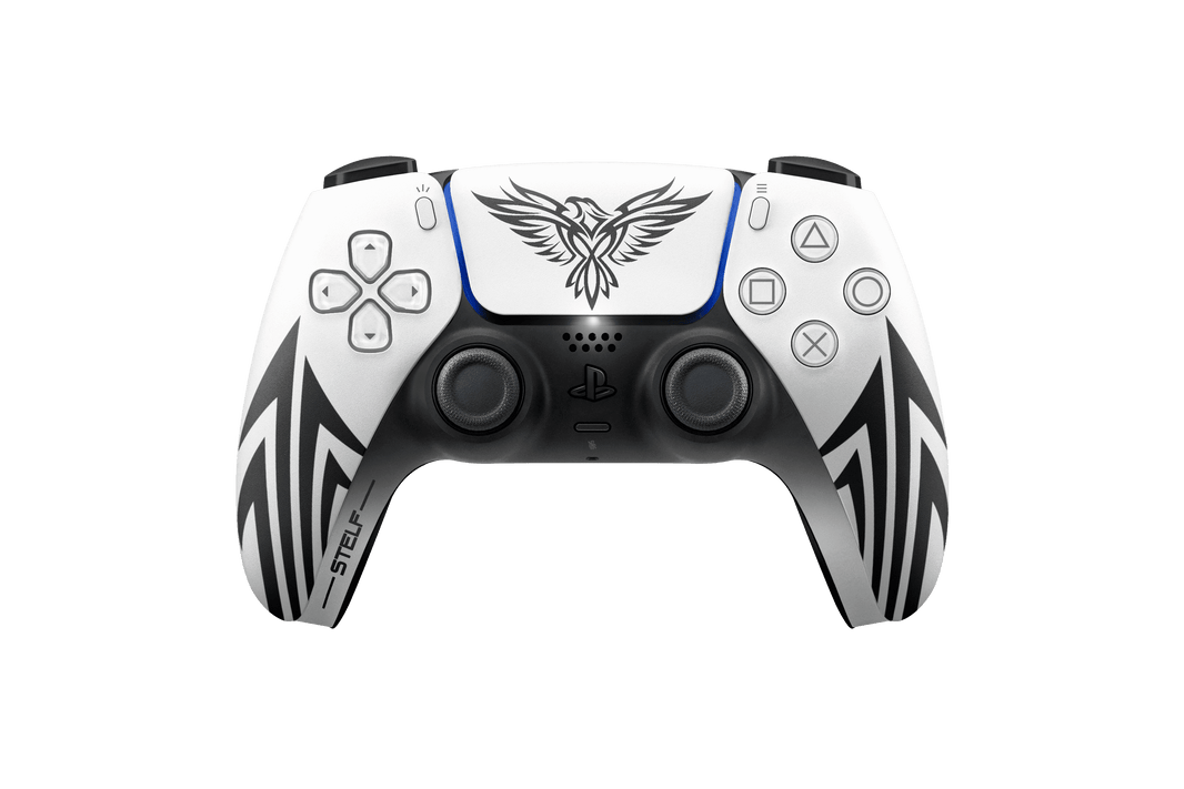Controle Ps5 Tribal White com Grip Stelf