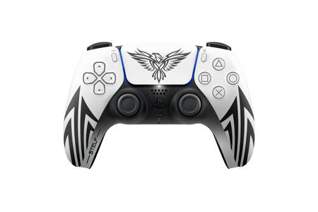 Controle Ps5 Tribal White com Grip Stelf