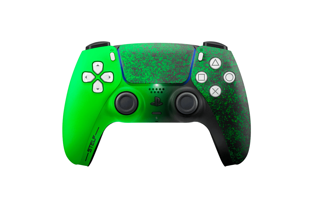 Controle Ps5 Green black com Grip Stelf