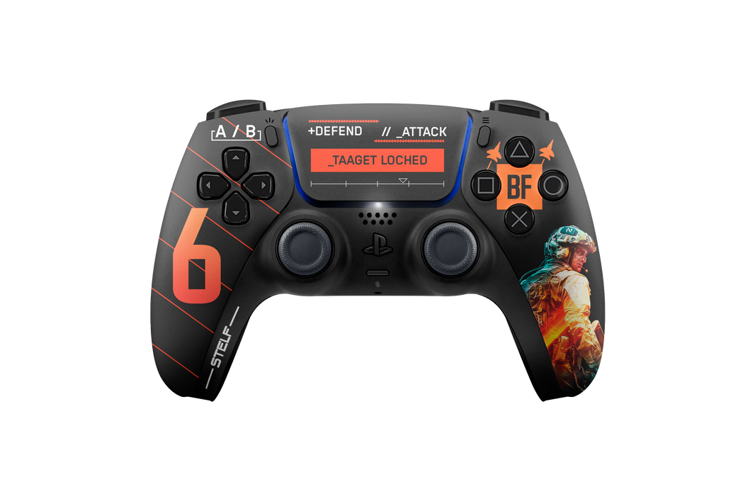 Controle Ps5 BF6 Orange Casual controle sem paddles Stelf