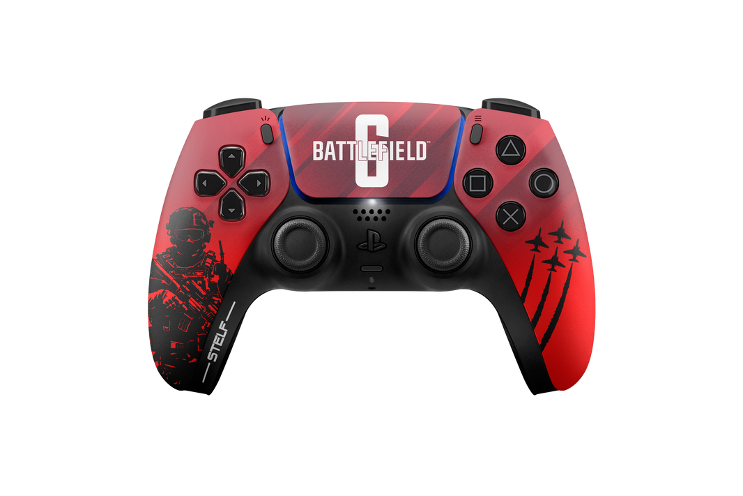 Controle Ps5 com Grip BF6 RED Stelf (4 paddles)