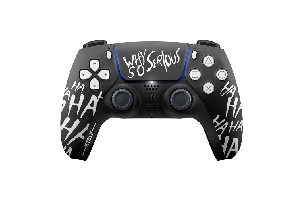 Controle Ps5 Ha Ha Ha com Grip Stelf (2 paddles)