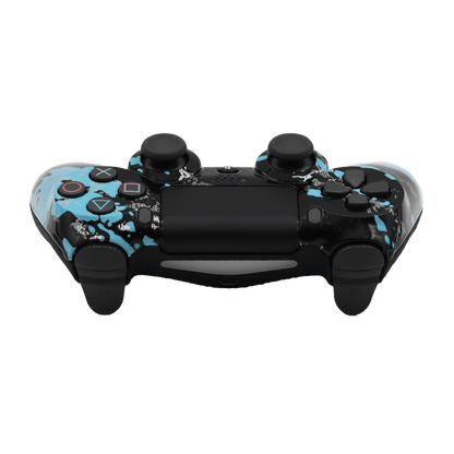 Controle Ps4 Abstract Cyan Casual controle sem paddles Stelf