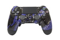 Controle Ps4 Abstract Blue Casual controle sem paddles Stelf