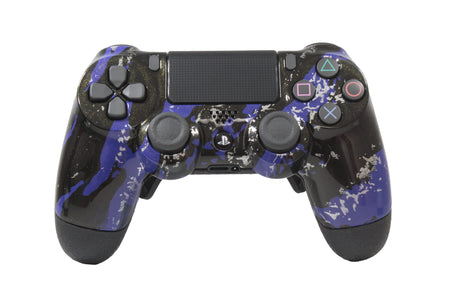Controle Ps4 Abstract Blue Casual controle sem paddles Stelf