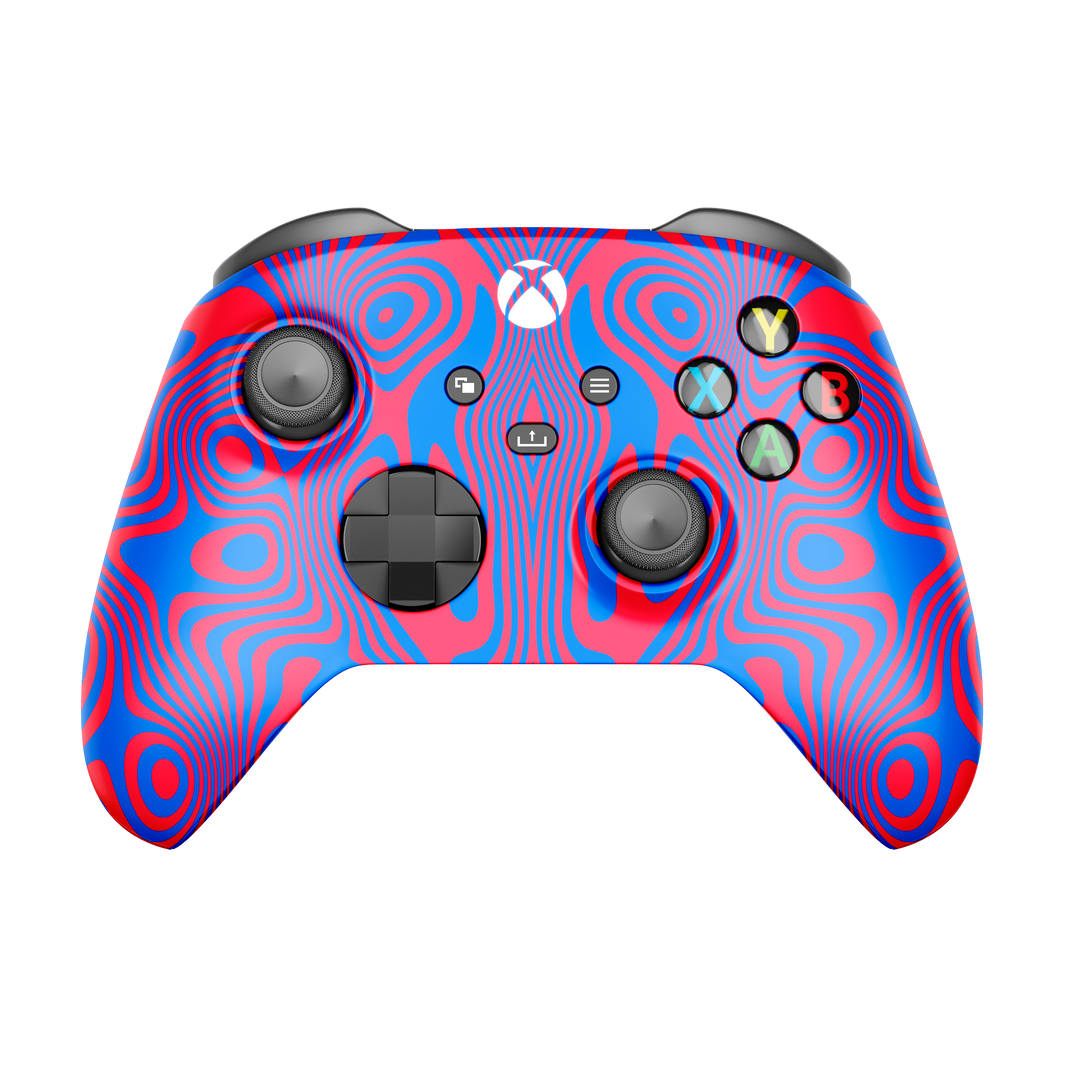 Controle Xbox Series com Grip Play Damascus Blue Elite Stelf