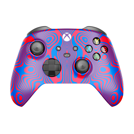 Controle Xbox Series com Grip Play Damascus Blue Elite Stelf