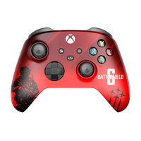 Controle Xbox Series BF6 RED com Grip Stelf (2 paddles)