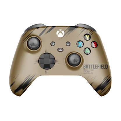 Controle Xbox Series BF Desert com Grip Stelf (2 paddles)