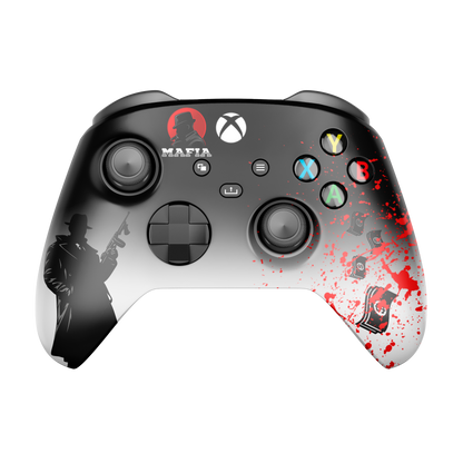 Controle Xbox Series Máfia black com Grip Stelf (2 paddles)