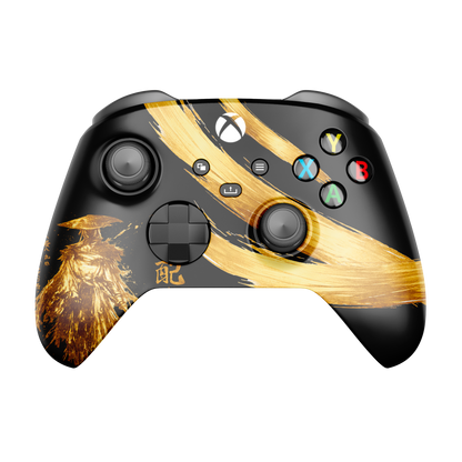Controle Xbox Series Samurai black com Grip Stelf (2 paddles)