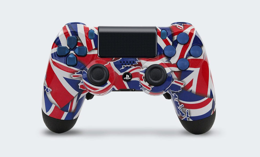 Controle Playstation Dualshock 4 Personalizado com Grip, Padles e Trigger Shot (foto frontal)