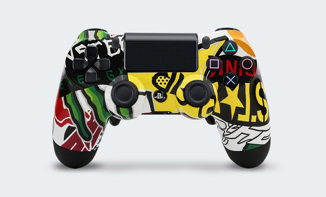 Controle Playstation Dualshock 4 Personalizado com Grip, Padles e Trigger Shot (foto frontal)