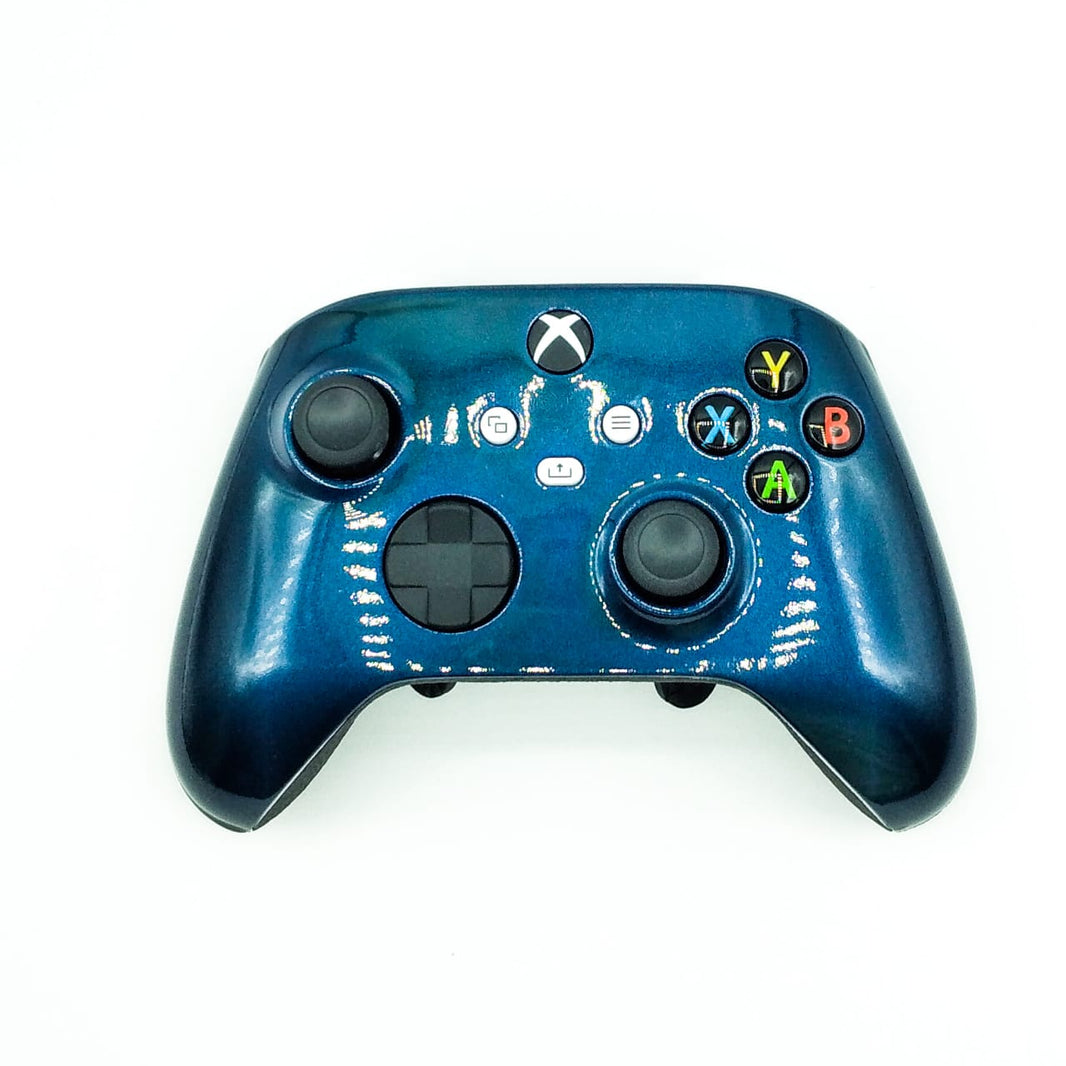 Controle Xbox Series com Grip Metal Blue Elite Stelf