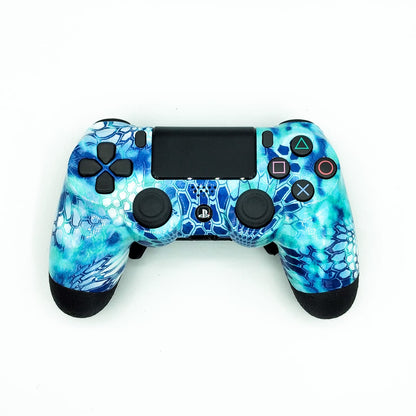 Controle Ps4 com Grip Blue Snake Camoo Stelf