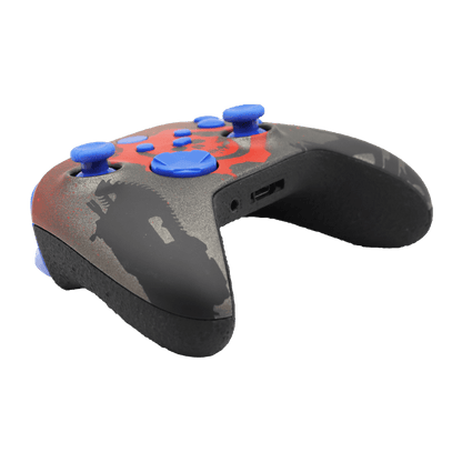 Controle Xbox Series com Grip Gears of War Botões Azuis Elite Stelf